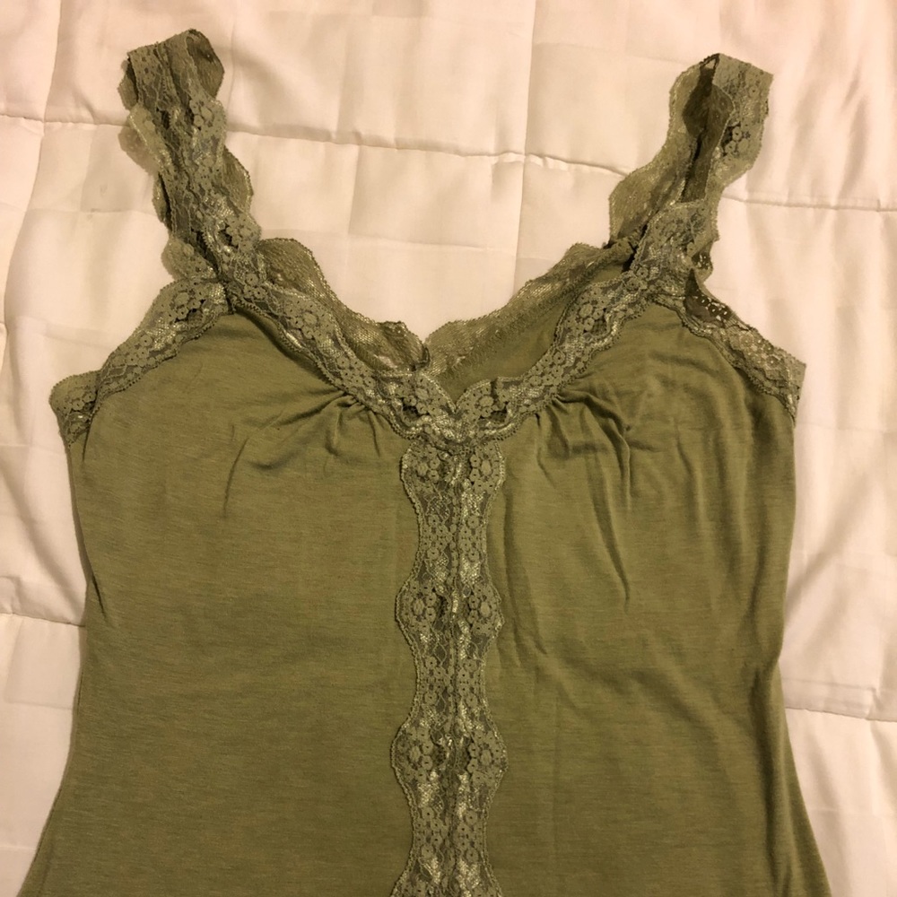 Green tank top